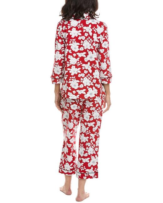 Bedhead Red 2Pc Cropped Pajama Set