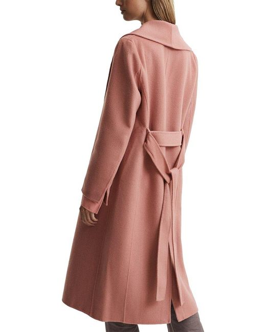reiss freja shawl coat navy