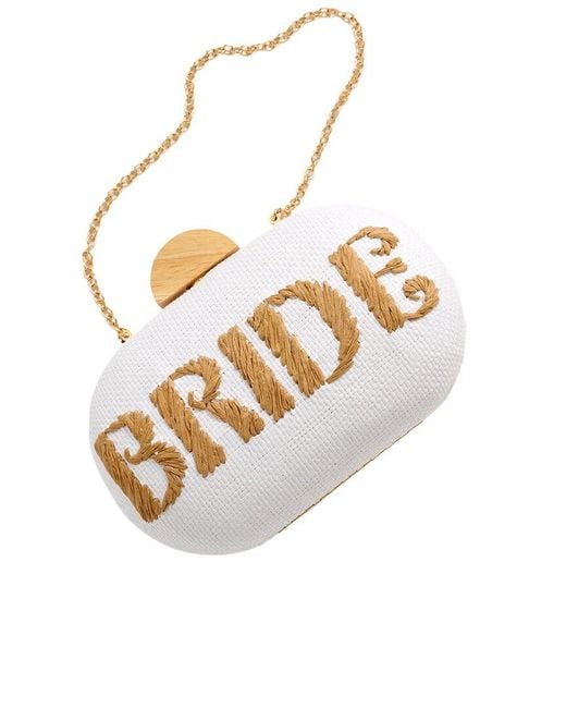 Shiraleah White Bride Oval Minaudiere