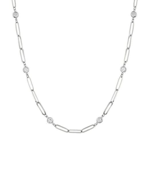 Jewels by Viomo Metallic 14K 1.00 Ct. Tw. Diamond By The Yard Necklace