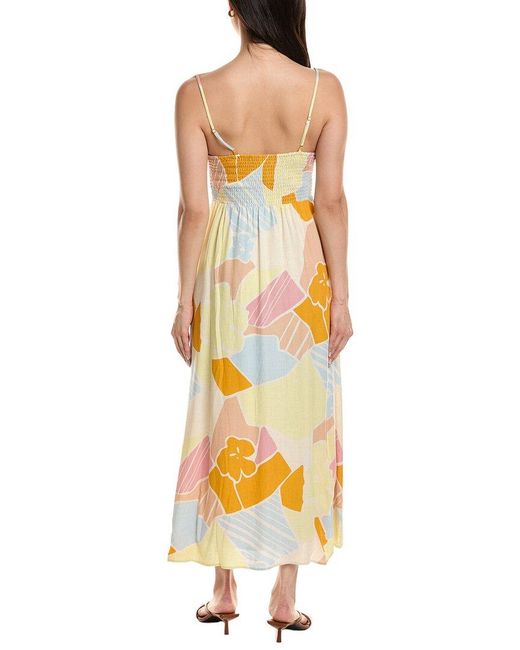 Z Supply Yellow Aura Riviera Midi Dress