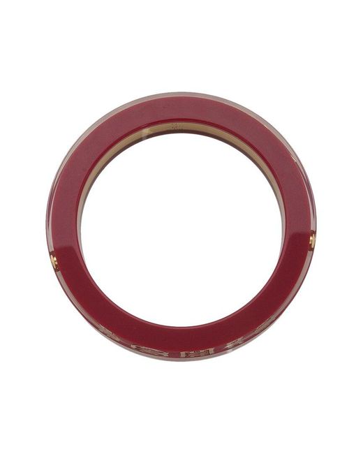 Louis Vuitton Red Resin Wanted Bangle Bracelet (Authentic Pre-Owned)