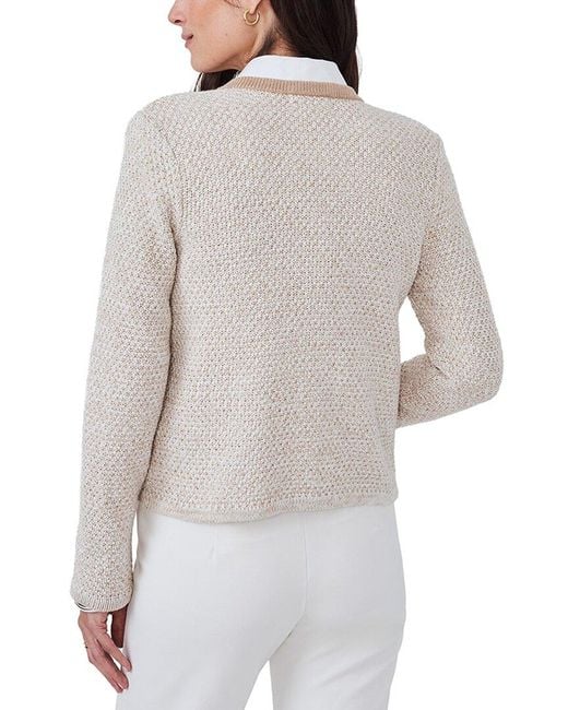 J.McLaughlin White Thayer Sweater