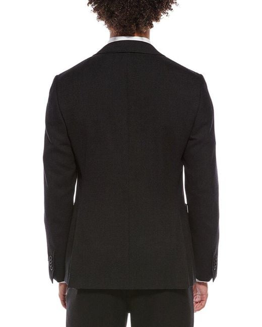 Canali Black Wool-Blend Blazer for men