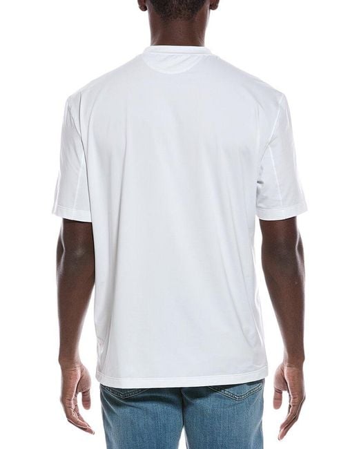 Brunello Cucinelli White Active T-Shirt for men