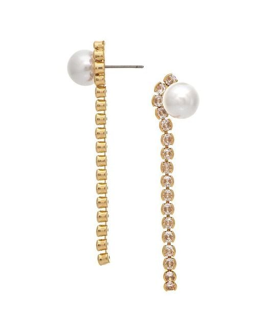 Rivka Friedman White 18K Statement Earrings