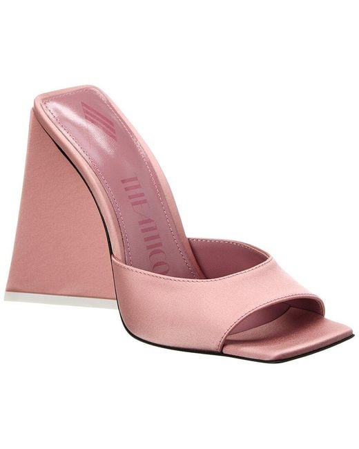 The Attico Pink Satin Mule