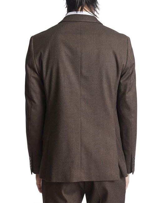 Paisley & Gray Brown Dover Notch Jacket for men