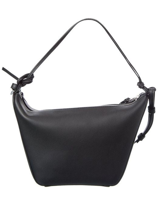 Loewe Black Hammock Mini Leather Hobo Bag