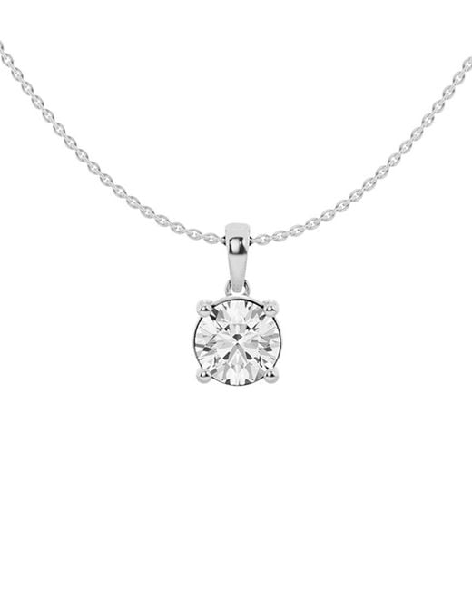 Lab Grown Diamonds White 14K 1.50 Ct. Tw. Lab-Grown Diamond Solitaire Pendant Necklace