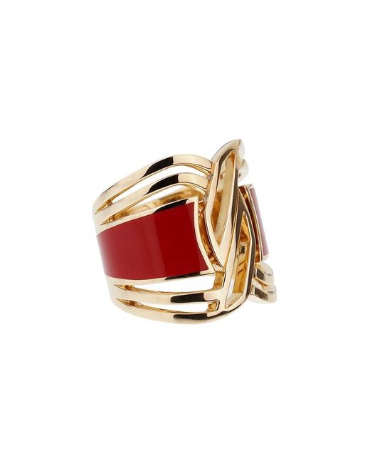 Chanel White 18K Gallery Collection Cocktail Ring (Authentic Pre-Owned)