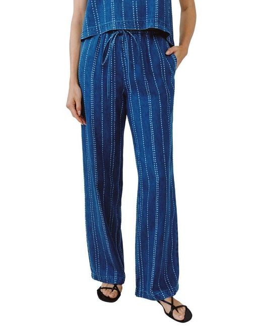 Bella Dahl Blue Drawstring Pant