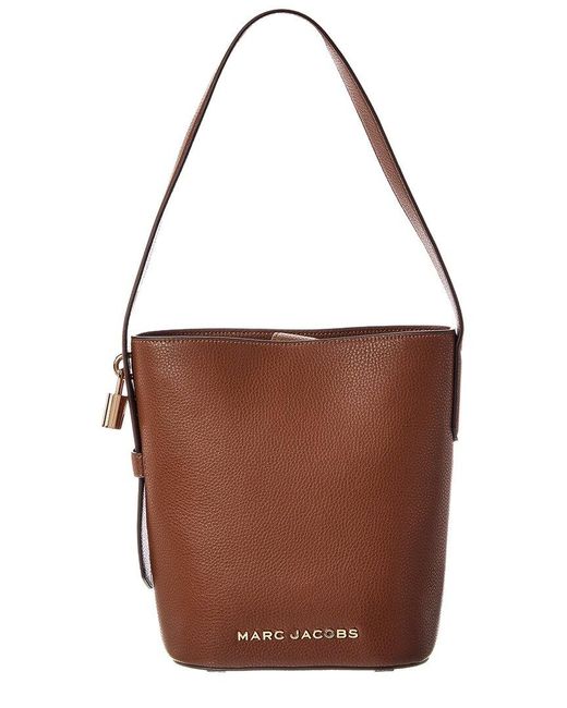 Marc Jacobs Brown Large Leather Bucket Bag