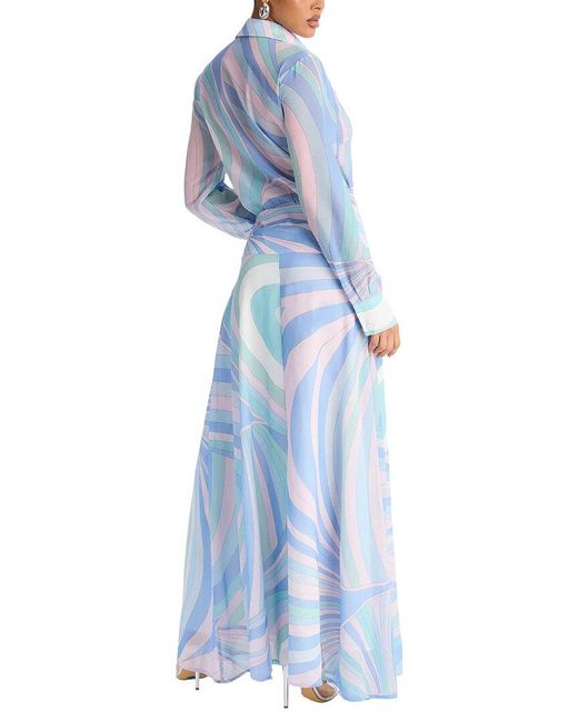Emma way Blue Maxi Dress