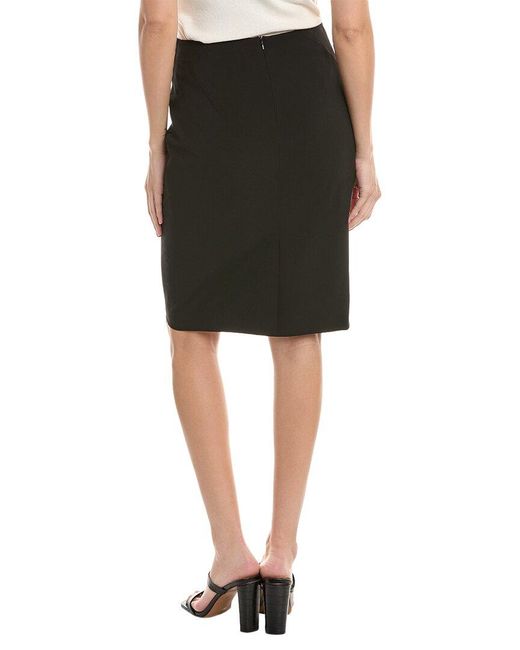 Piazza Sempione Black Wool-blend Skirt
