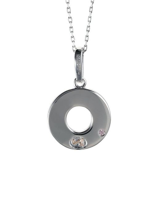 Suzy Levian CZ Jewelry Metallic Suzy Levian Silver Cz Pendant Necklace