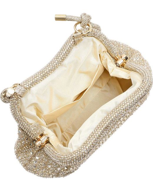 Tiffany & Fred Paris Natural Rhinestone Crystal Evening Bag