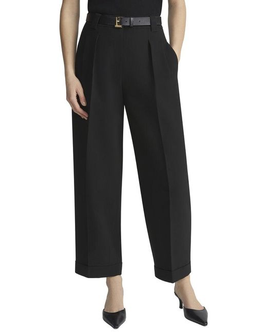 Lafayette 148 New York Black Wyatt Barrel Leg Pant
