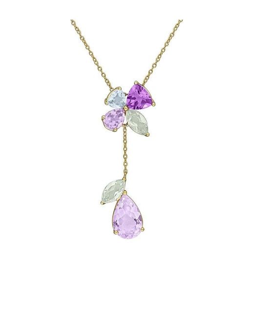 Rina Limor Pink Plated 9.50 Ct. Tw. Gemstone Pendant