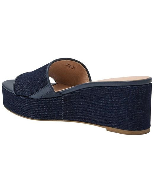 Jack Rogers Blue Bay Mid-Wedge Denim Sandal