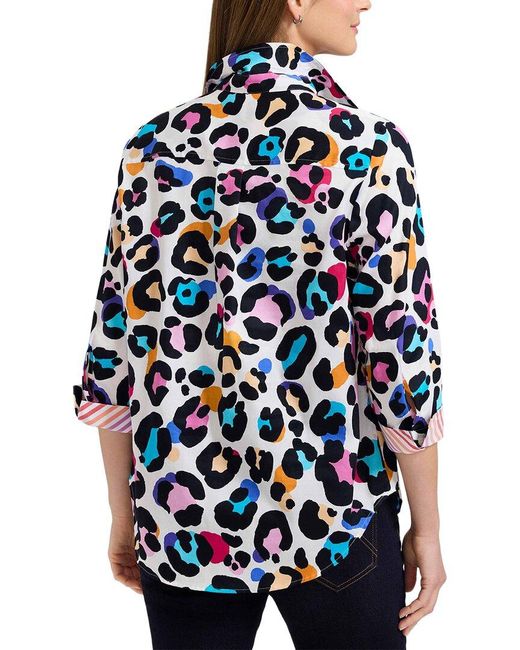 Foxcroft Blue Charlie Shirt