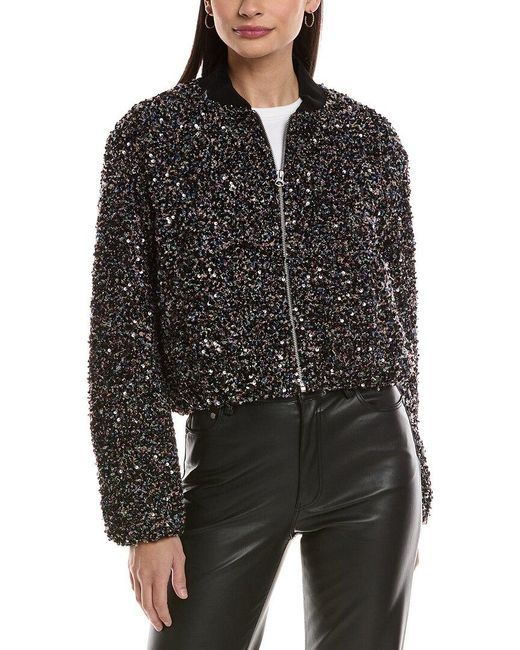 Rag & Bone Black Samira Bomber Jacket