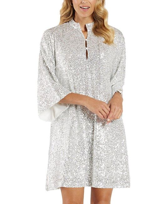 Jude Connally Gray Delia Tunic Dress