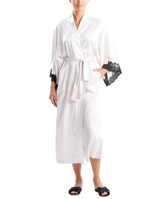 Natori White Peony Glamour Robe