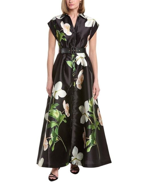 Julia Jordan Green Mikado Midi Dress
