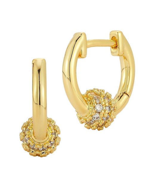 Glaze Jewelry Metallic 18k Plated Cz Earrings