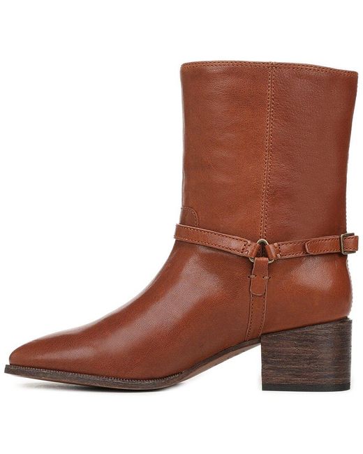 Franco Sarto Brown L-Kian Leather Bootie