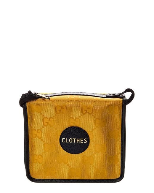 Gucci Black Off The Grid Gg Canvas & Leather Pouch