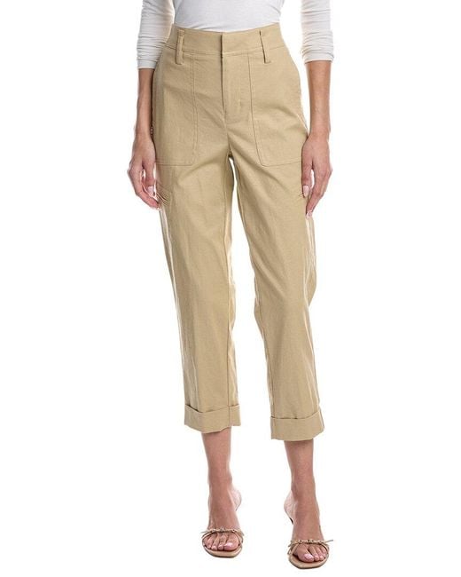 Vince Natural Linen-Blend Utility Pant