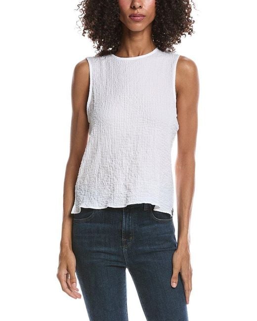 Bernardo White Crewneck Shell