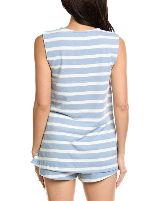 LUXE ALWAYS Blue Knit Top