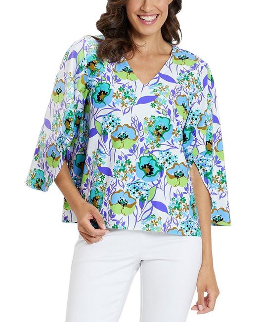 Jude Connally Blue Daniella Pullover Top