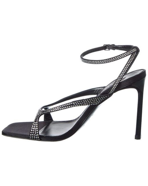 Sergio Rossi Metallic Aracne 95 Satin Sandal