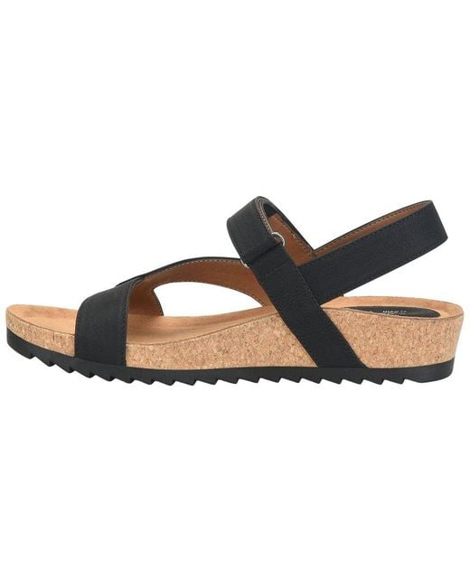 EuroSoft Black Gillian Sandal