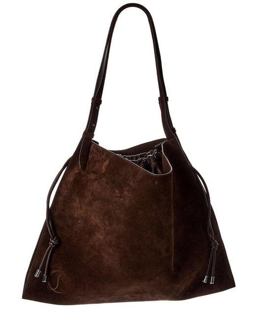 Christian Louboutin Brown Baggy Suede Tote