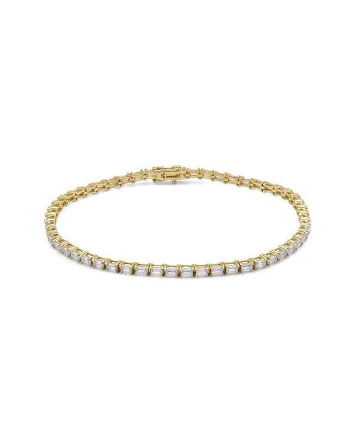 MaxColor Metallic 14K 1.20 Ct. Tw. Lab-Grown Diamond Tennis Bracelet