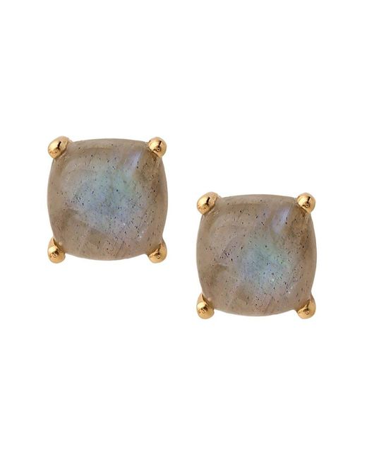 TIRAMISU White 10K 2.39 Ct. Tw. Labradorite Studs