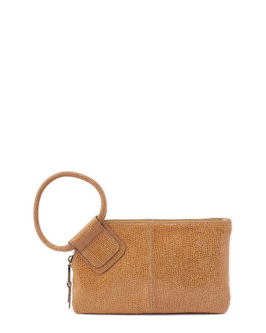 Hobo International Brown Sable Leather Wristlet