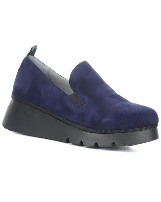 Fly London Blue Pece Suede Wedge