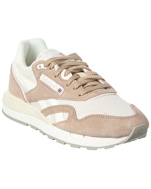 Reebok White Classic Nylon & Suede 89 Sneaker