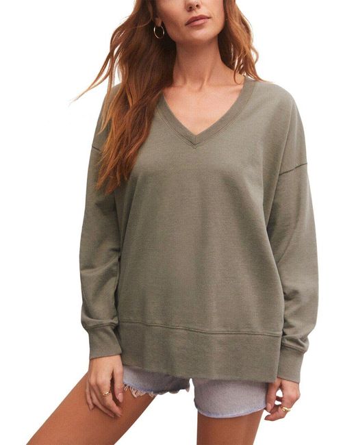 Z Supply Green Modern Weekender Sweater