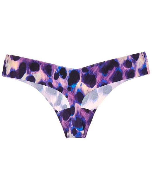 Commando Purple Classic Print Thong