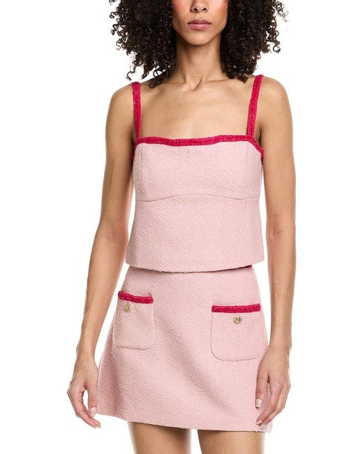 Amanda Uprichard Pink Windsor Top