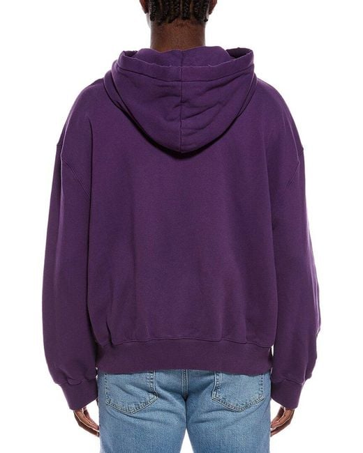 Lanvin Purple Printed Hoodie for men