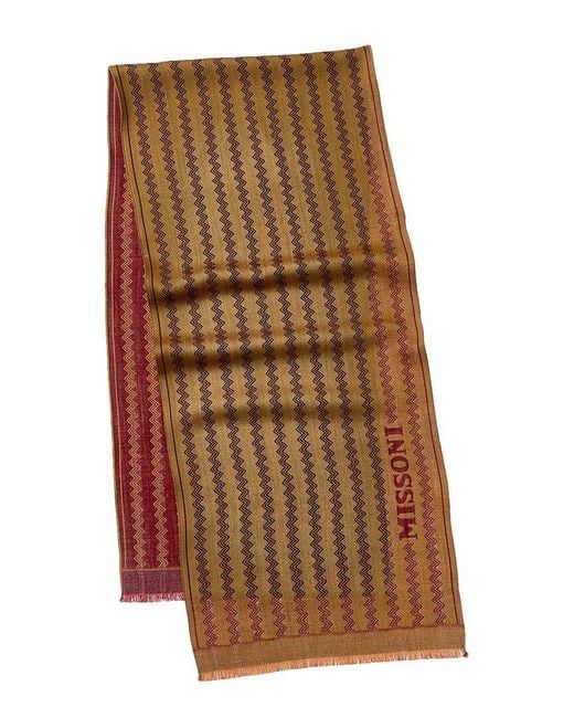 Missoni Brown Wool Scarf