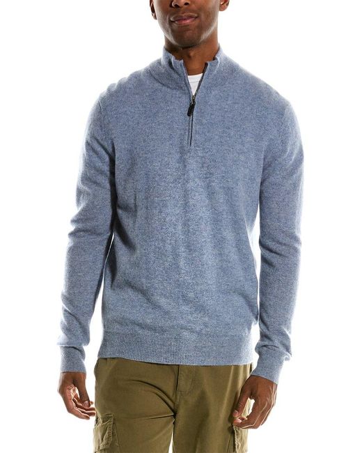Magaschoni Blue Tipped Cashmere Pullover for men